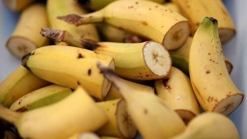Bananas are good sources of potassium, and they're easy to grab and go.