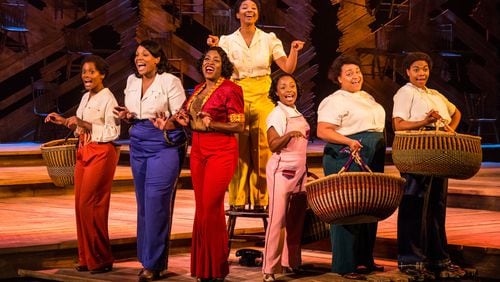 Adrianna Hicks (Celie) & the North American tour cast of "The Color Purple." The show plays The Fox Theatre through Oct. 29.