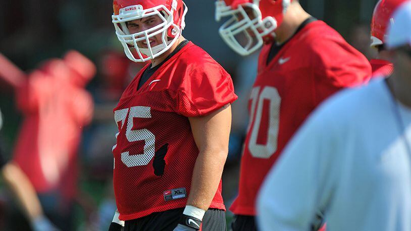 Kolton Houston stopped practicing with the Bulldogs "right after the [Georgia] Tech week," late last November.