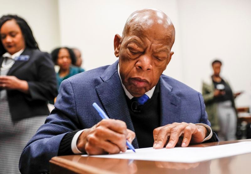 The Federal Elections Commission sent a letter last month to the campaign of late Congressman John Lewis after recent filings showed nearly $200,000 in Lewis’ account. (Bob Andres/AJC)