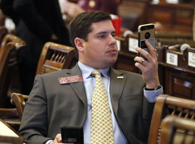 State Rep. Mike Wilensky, a Dunwoody Democrat, during the 2019 Georgia General Assembly in Atlanta. (Bob Andres / bandres@ajc.com)