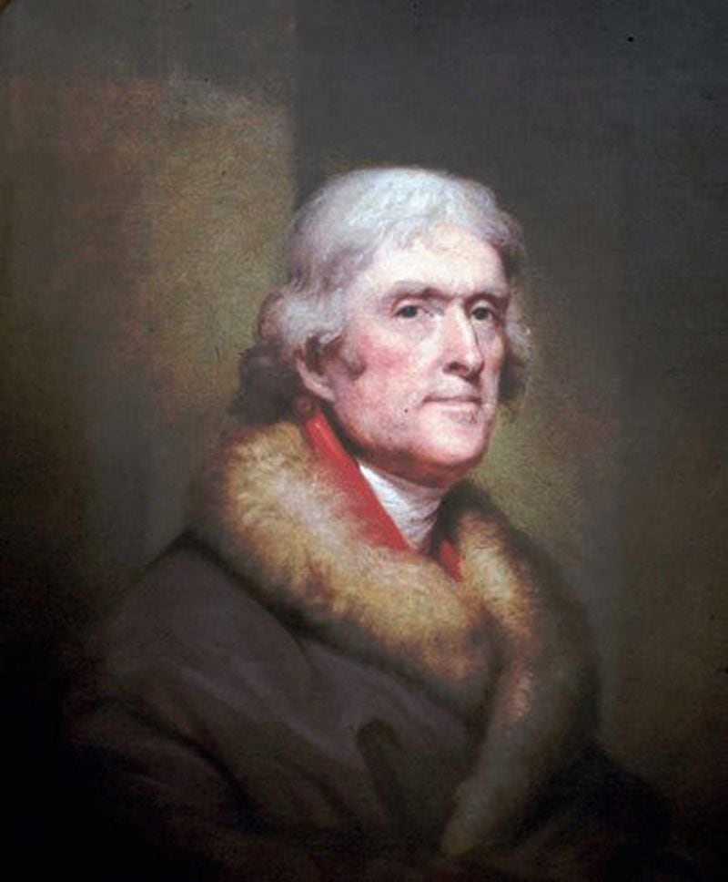 Thomas Jefferson, the nation's third president and author of the Declaration of Independence. 