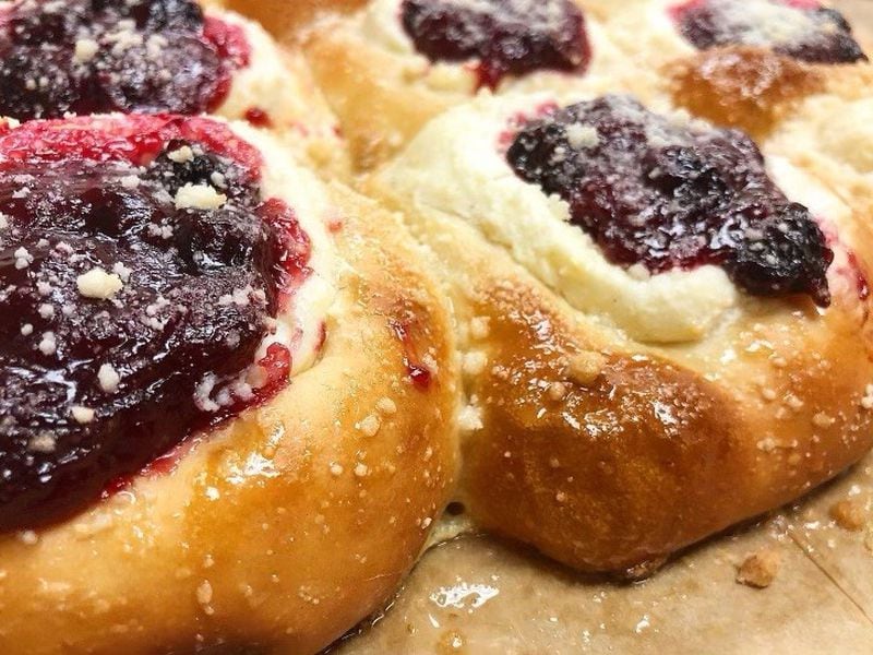 This cherries and cheese kolache is from Little Rey. Courtesy of Little Rey