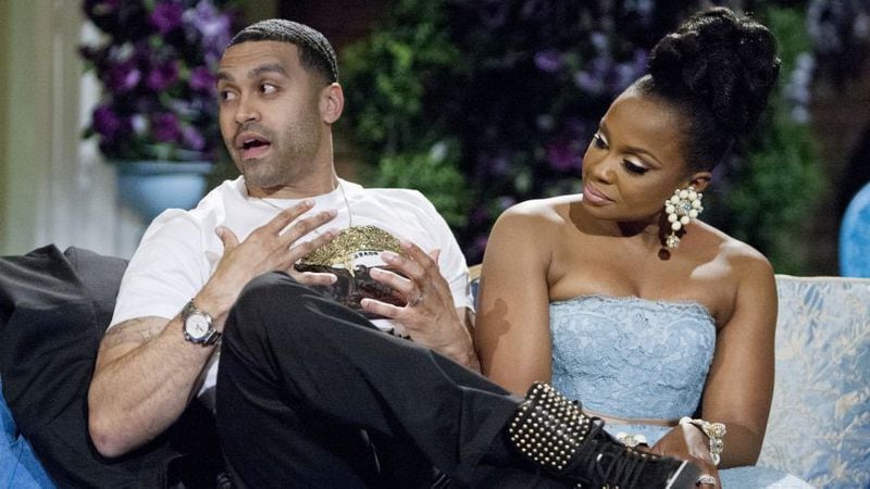  Apollo and Phaedra during the taping of the season 6 reunion show for "Real Housewives of Atlanta." CREDIT: Bravo
