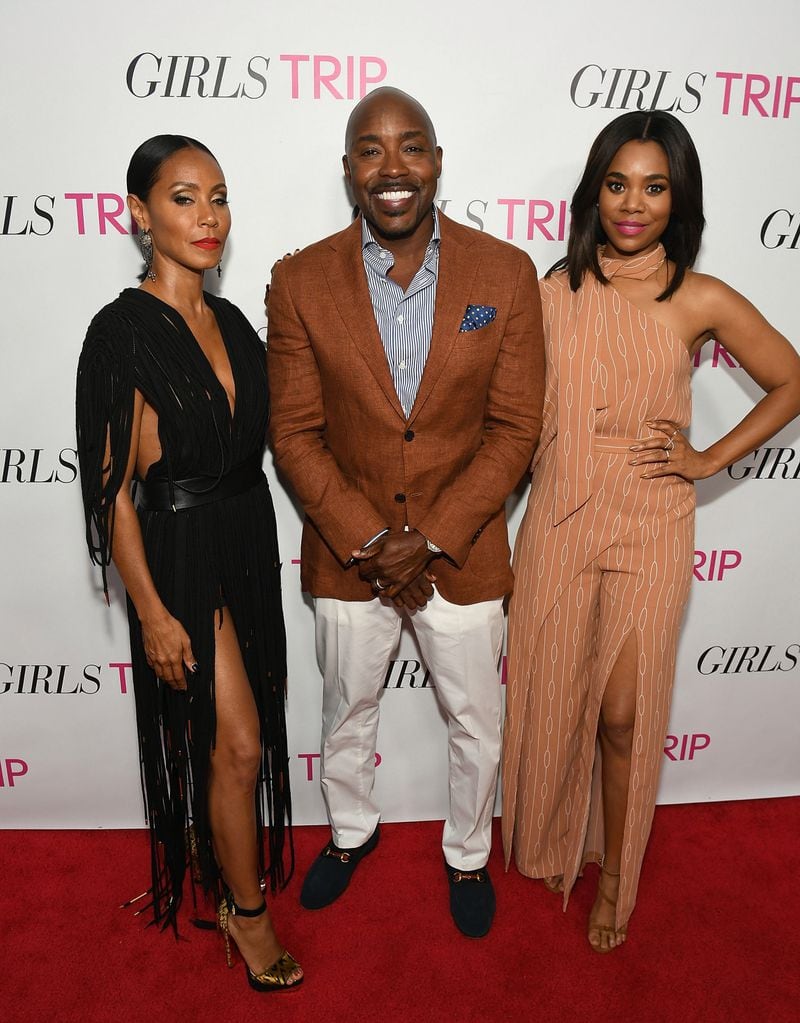  Jada Pinkett Smith, left, Will Packer, Regina Hall at "Girls Trip's" advance Atlanta screening. Photo: Paras Griffin/Getty Images for Universal Pictures