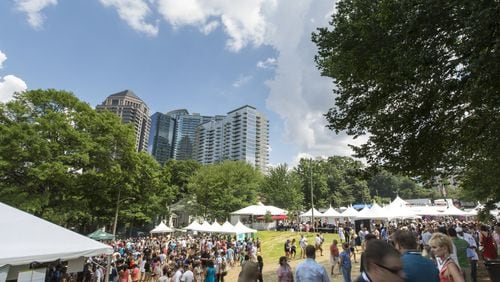 This year, the tasting tents at the Atlanta Food & Wine Festival, which runs June 2-5, will be located in the Greensward area of Piedmont Park.