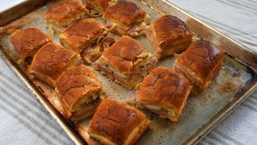 Hot Ham and Cheese Sliders. 
(CHRIS HUNT FOR THE ATLANTA JOURNAL-CONSTITUTION)