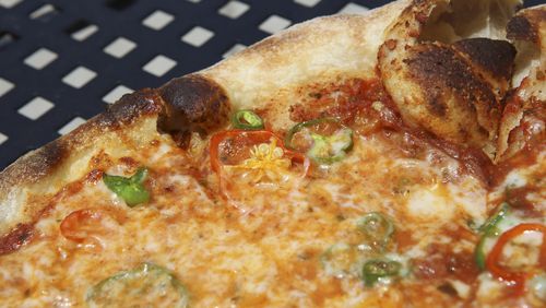 The Diavolo pizza features jalapeño, habañero and ghost peppers for a truly spicy bite.