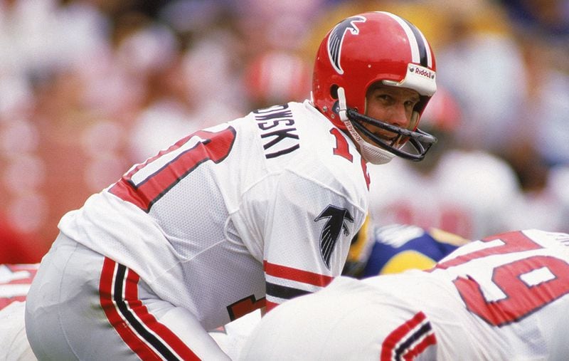 Quarterback Steve Bartkowski became the face of the franchise and would go on to set every passing record in Falcons history. (Mike Powell/Getty Images)