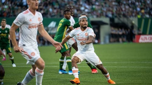 Images from the match between Atlanta United and Portland Timbers at Providence Park in Portland, Oregon. (Photo by Eric Rossitch/Atlanta United)