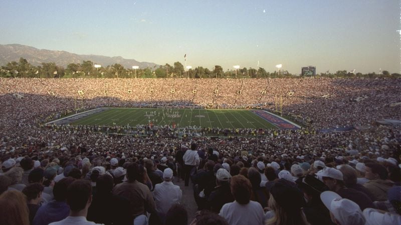 The Rose Bowl in Pasadena, Calif., has hosted the largest Super Bowl crowds.