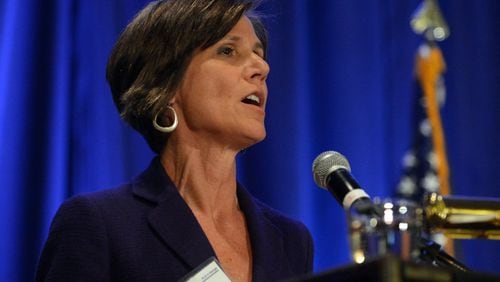 Sally Yates, in a photo taken in 2014 when she was U.S. Attorney in Atlanta, is about to become the acting U.S. Attorney General. (KENT D. JOHNSON / KDJOHNSON@AJC.COM)