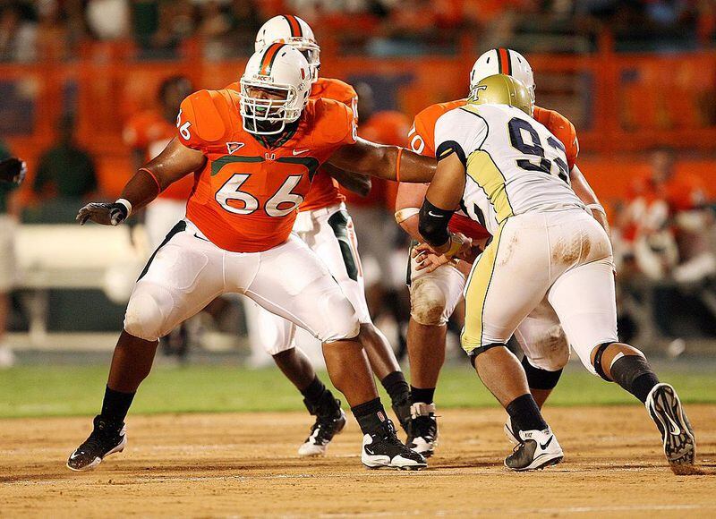 Playing in its third game in 13 days, Georgia Tech lost 33-17 to Miami September 17, 2009 in Miami Gardens, Florida. Tech’s 95 rushing yards gained that night is tied for the third lowest total in coach Paul Johnson’s tenure.  (Photo by Doug Benc/Getty Images)