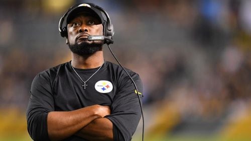 Mike Tomlin of the Steelers is the only Black head coach in the NFL. (Photo by Joe Sargent/Getty Images)