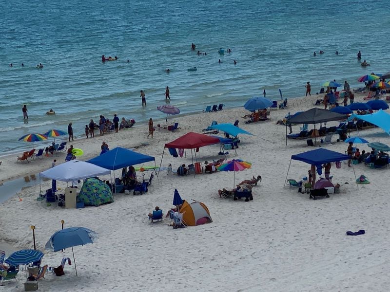 Michele Giacobbe vacationed in Panama City Beach, Florida in July 2020. “In front of the big resorts, you can see everybody packed in,” she said. “You’ve got to go to the sand, take a left or a right and keep walking.”