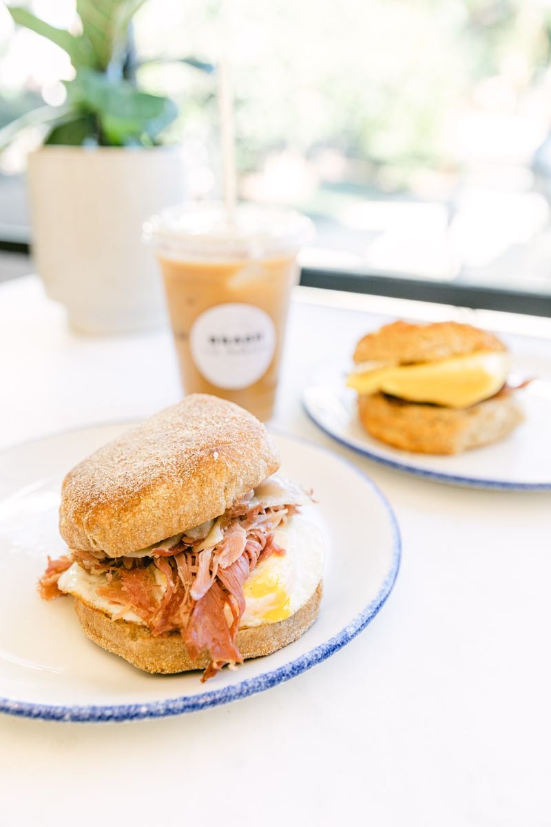 The Chastain makes all of its breads in-house, including English muffins for savory ham, egg and cheese sandwiches. Courtesy of Hannah Michelle Photography