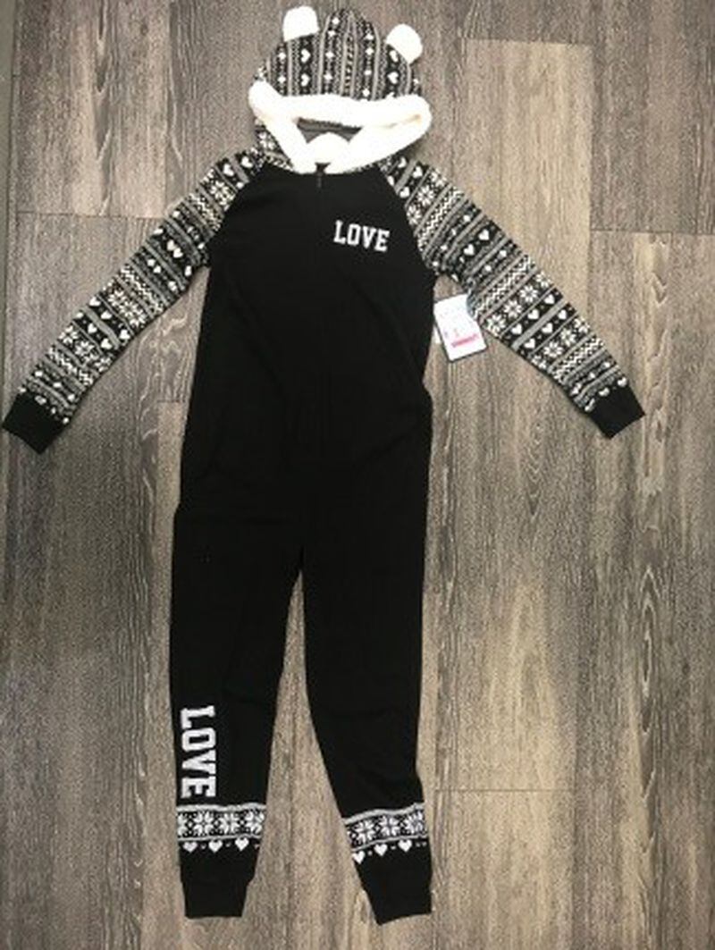 Allura is recalling its "Delia's Girl" onesie over fears that the clothing could catch fire or cause burns.