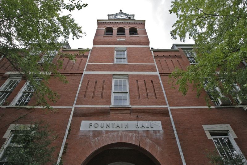 Fountain Hall is the tallest and oldest building on the campus of Morris Brown College. It has fallen into disrepair since the school lost its accreditation in 2002. BOB ANDRES / BANDRES@AJC.COM