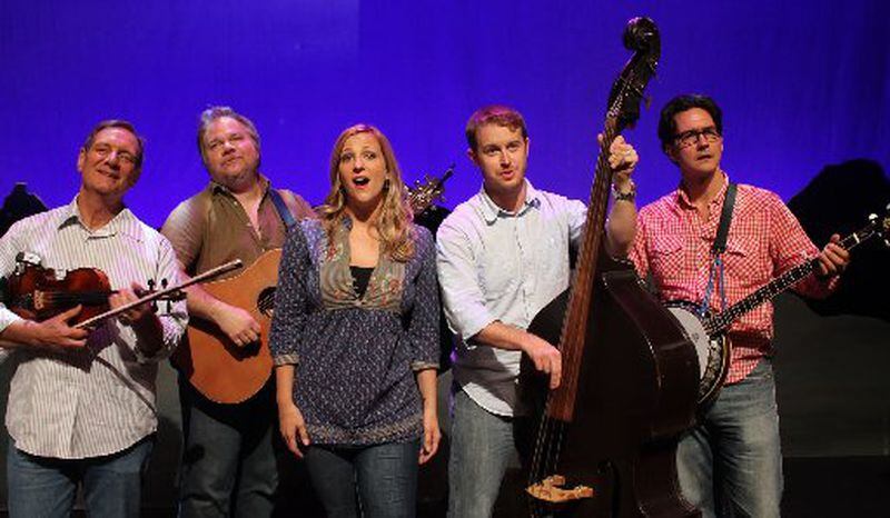 Georgia Ensemble's John Denver musical revue "Almost Heaven" features Scott DePoy (from left), Dolph Amick, Mary Nye Bennett, Jeremy Wood and Chris Damiano. CONTRIBUTED BY GET