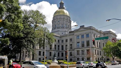 The Georgia State Capitol, where hospitals and their opponents spend millions lobbying. (PHOTO by BOB ANDRES /BANDRES@AJC.COM)