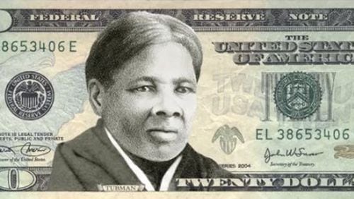 A mockup of what the $20 bill would look like featuring Tubman.