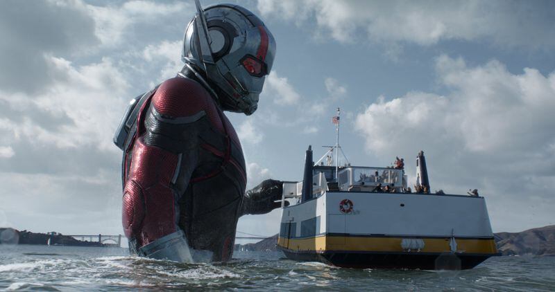 Paul Rudd goes from small to big and back again in “Ant-Man and the Wasp.” Contributed by Marvel Studios