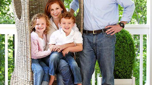 Clay Tippins and his family in a picture taken from his wife's business site.