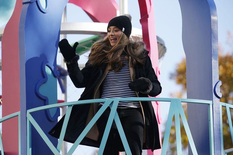 NEW YORK, NEW YORK - NOVEMBER 22: Brynn Cartelli is seen during the Macy's Thanksgiving Day Parade on November 22, 2018 in New York City. (Photo by John Lamparski/WireImage)