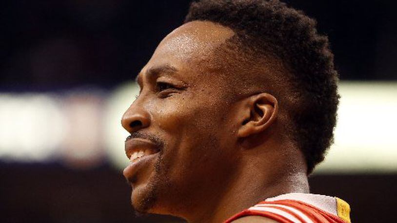 Dwight Howard is returning home to the play for the Hawks. (AP Photo)