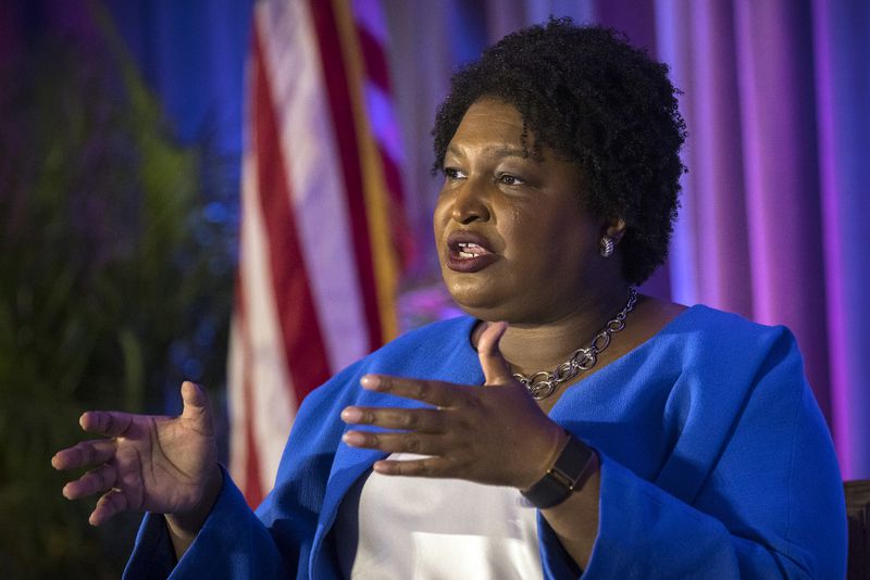 Gubernatorial candidate Stacey Abrams will be joined at a fundraiser in Atlanta today by first lady Jill Biden.  (Stephen B. Morton / AJC)