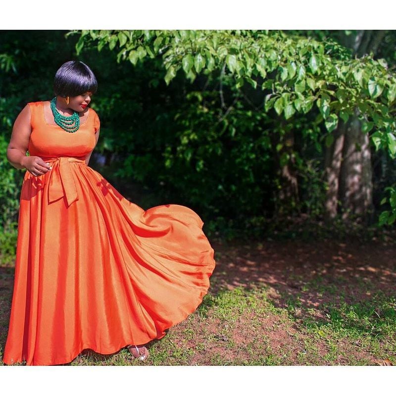 Lawrenceville  designer Jasmine Elder got tired to searching department stores for stylish plus-size clothes so she started designing her own and started a business. CONTRIBUTED