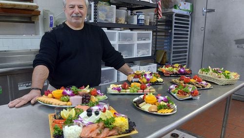 Harry Purut, who heads Gourmet Inflight Catering for private planes, in the kitchen of his business in Wood-Ridge, N.J. (Demitrius Balevski/The Record/TNS)