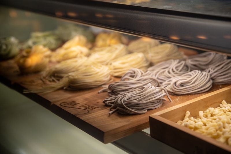 Tre Vele's fresh pasta also can be purchased in its market. (Mia Yakel for The Atlanta Journal-Constitution)