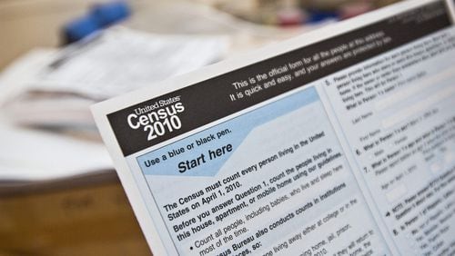 A 2010 census questionnaire is pictured FILE PHOTO
