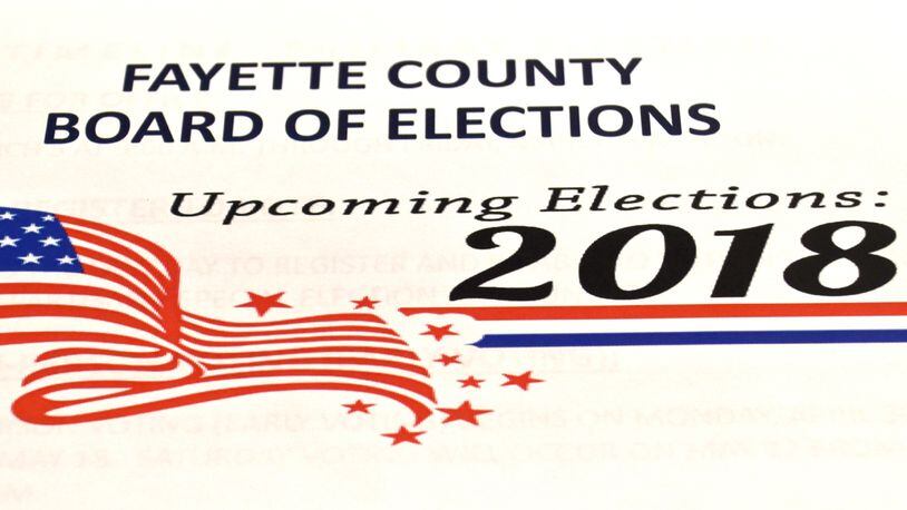 Nine candidates qualified for five open election seats in Fayette County. AJC file photo