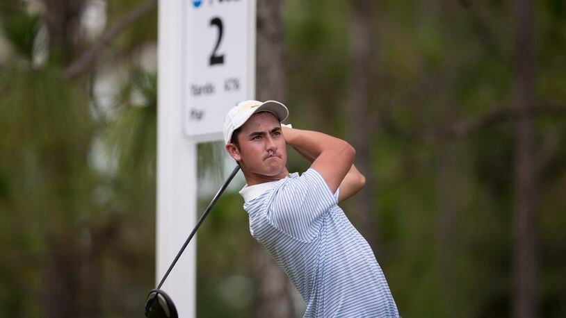 Chris Petefish during the third round of the NCAA Championship, May 31, 2015, Bradendon, Fla. (Clyde Click/GTAA)