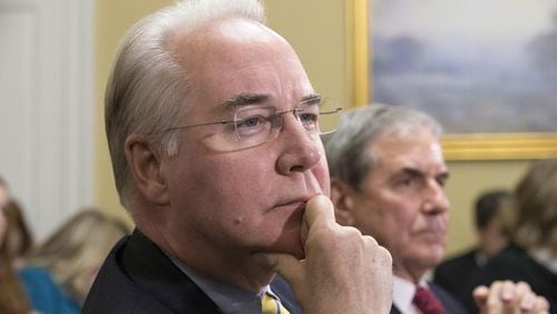 On Tuesday, the Senate Finance Committee is scheduled to vote on the nomination of U.S. Rep. Tom Price, R-Roswell, to serve as secretary of the Department of Health and Human Services.