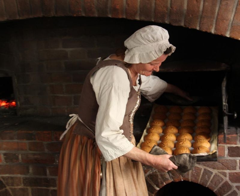 Ginger cakes are baked at the Raleigh Tavern in Colonial Williamsburg. CONTRIBUTED BY COLONIAL WILLIAMSBURG