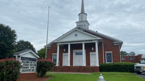 Polara Capital is planning to convert the Atlanta Street Baptist Church property at the front of their neighborhood into a residential and commercial project.  Credit: Adrianne Murchison