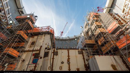 Plant Vogtle’s nuclear power plant expansion, under construction. Photo: Georgia Power