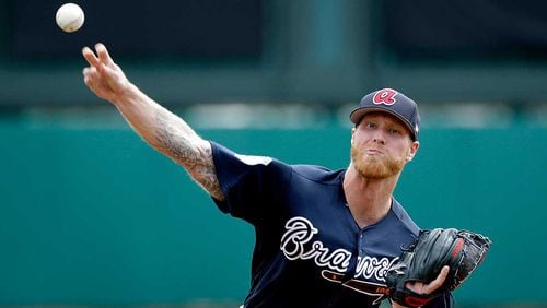 Mike Foltynewicz got the start Sunday against the Red Sox.