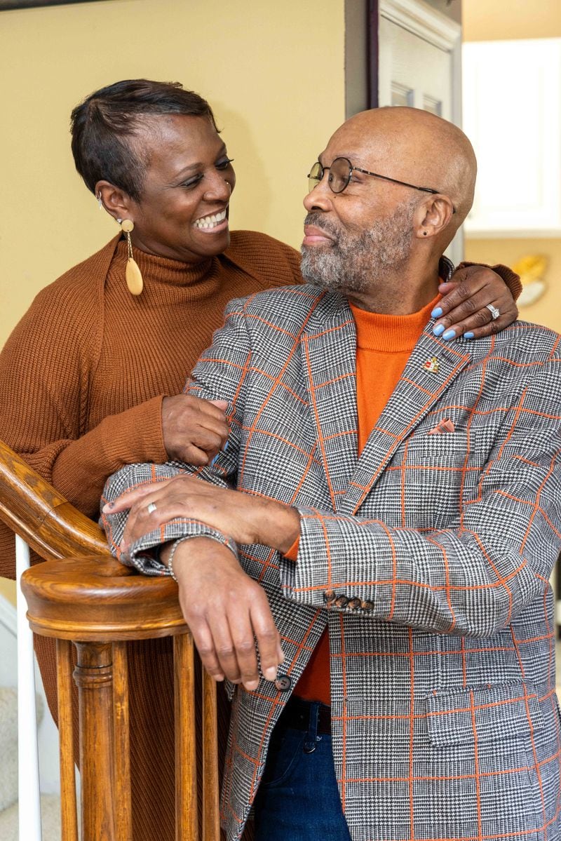 Portrait of Bernice & William Sanders in their Atlanta home. William received a heart transplant at age 67, and he decided to marry Bernice, the woman who has been a friend and on-and-off girlfriend. PHIL SKINNER FOR THE ATLANTA JOURNAL-CONSTITUTION