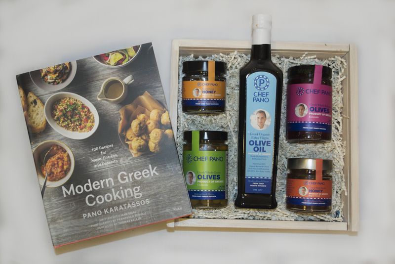 Greek culinary gift box from Pano I. Karatassos