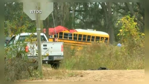A 5-year-old was killed in a school bus crash Tuesday in Liberty County, authorities said.