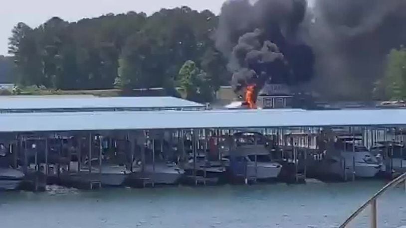 The explosion happened as the boat was refueling at the gas docks at the Port of Indecision.