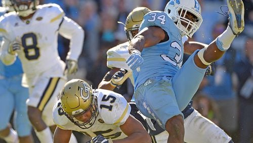 Just as this season, A.J. Gray (15) makes himself known to North Carolina in 2016. (Grant Halverson/Getty Images)