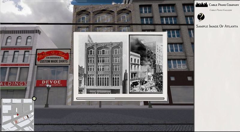 Atlanta Explorer is a digial 3D recreation of downtown Atlanta circa1930. The map features a database containing historical information and photographs about each building. (The Emory Center for Digital Scholarship)