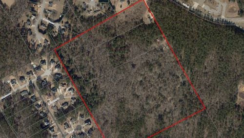 The Loganville-area site of a proposed "solid waste transfer station." (Via Gwinnett County planning documents)