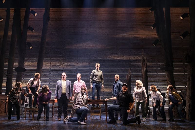 "Come From Away" is the true story of airplane passengers stranded in the tiny town of Gander in Newfoundland, following the 9/11 attacks. Photo: Matthew Murphy