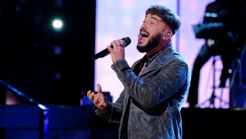 Corey Ward performs on "The Voice." Photo by Trae Patton/NBC